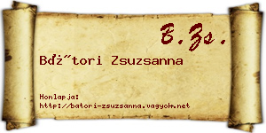 Bátori Zsuzsanna névjegykártya